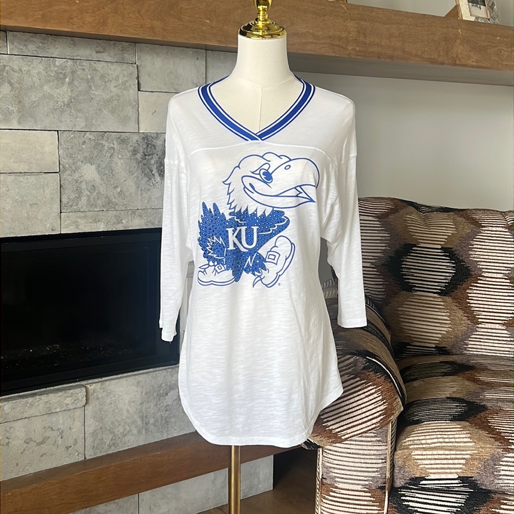 Victoria Secret PINK KU Jayhawks Top